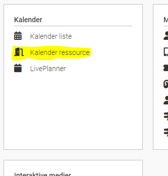 Kalender ressource